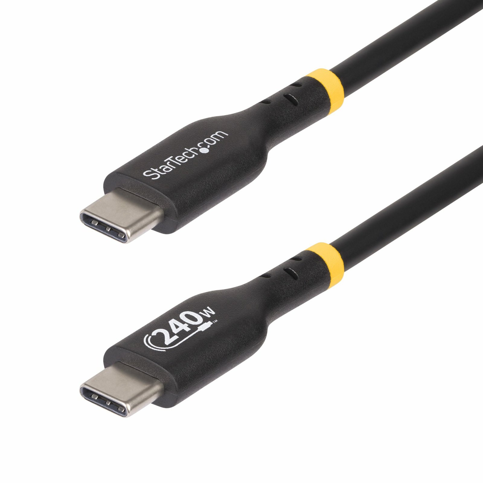 StarTech.com 3ft (91cm) USB-C Charging Cable, Charge & Sync, 240W (5A) PD EPR, USB 2.0 Laptop USB2EPR3F