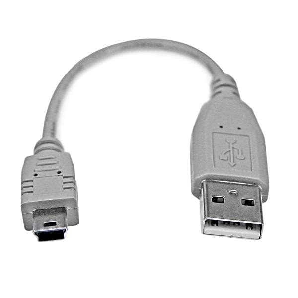 StarTech.com 6in Mini USB 2.0 Cable - A to B USB2HABM6IN