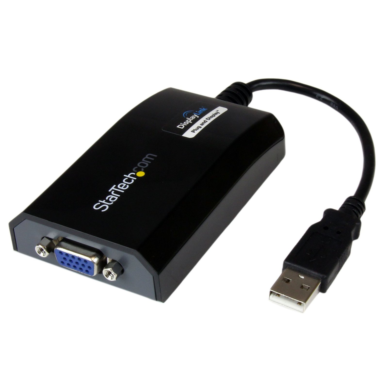 StarTech.com USB to VGA Adapter, External Video Graphics Card for PC and MAC, 1920x1200, 2.0 USB2VGAPRO2