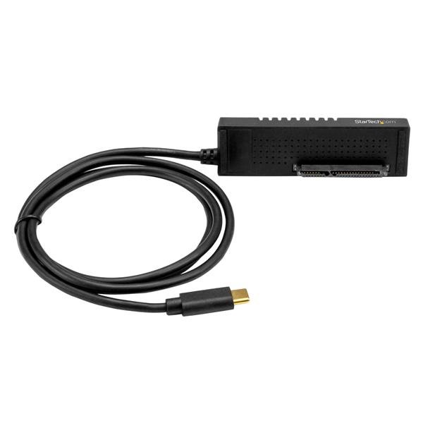 StarTech.com SATA to USB-C Cable, USB 10Gbps 2.5in and 3.5in I II III Hard Drive Adapter, External USB31C2SAT3