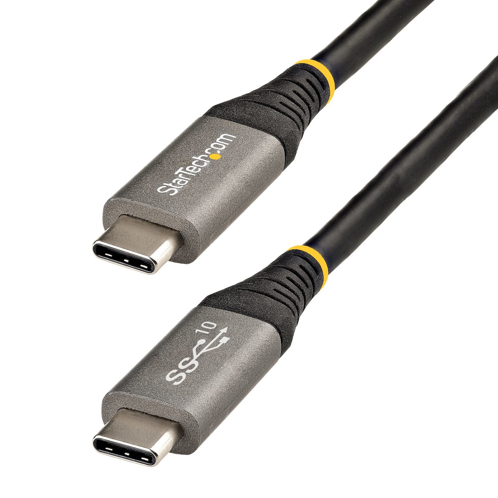 StarTech.com 1.6ft (50cm) USB-C Cable, USB 10Gbps, 100W (5A) Power Delivery, 8K 60Hz / 4K 144Hz DP USB31CCV50CM