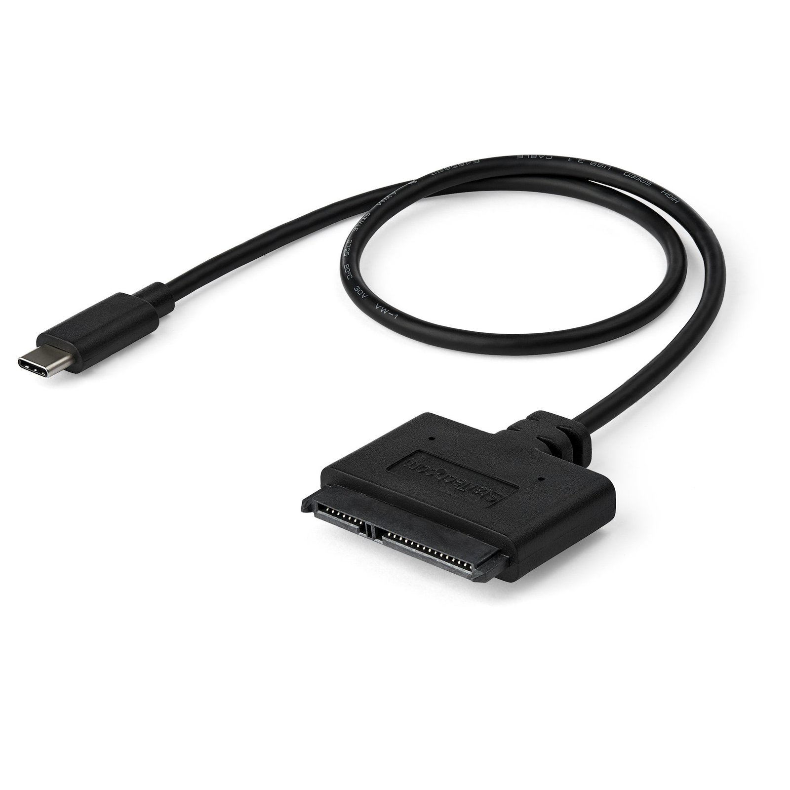 StarTech.com SATA to USB-C Cable, USB 10Gbps 2.5in I II III Hard Drive Adapter, External Converter USB31CSAT3CB