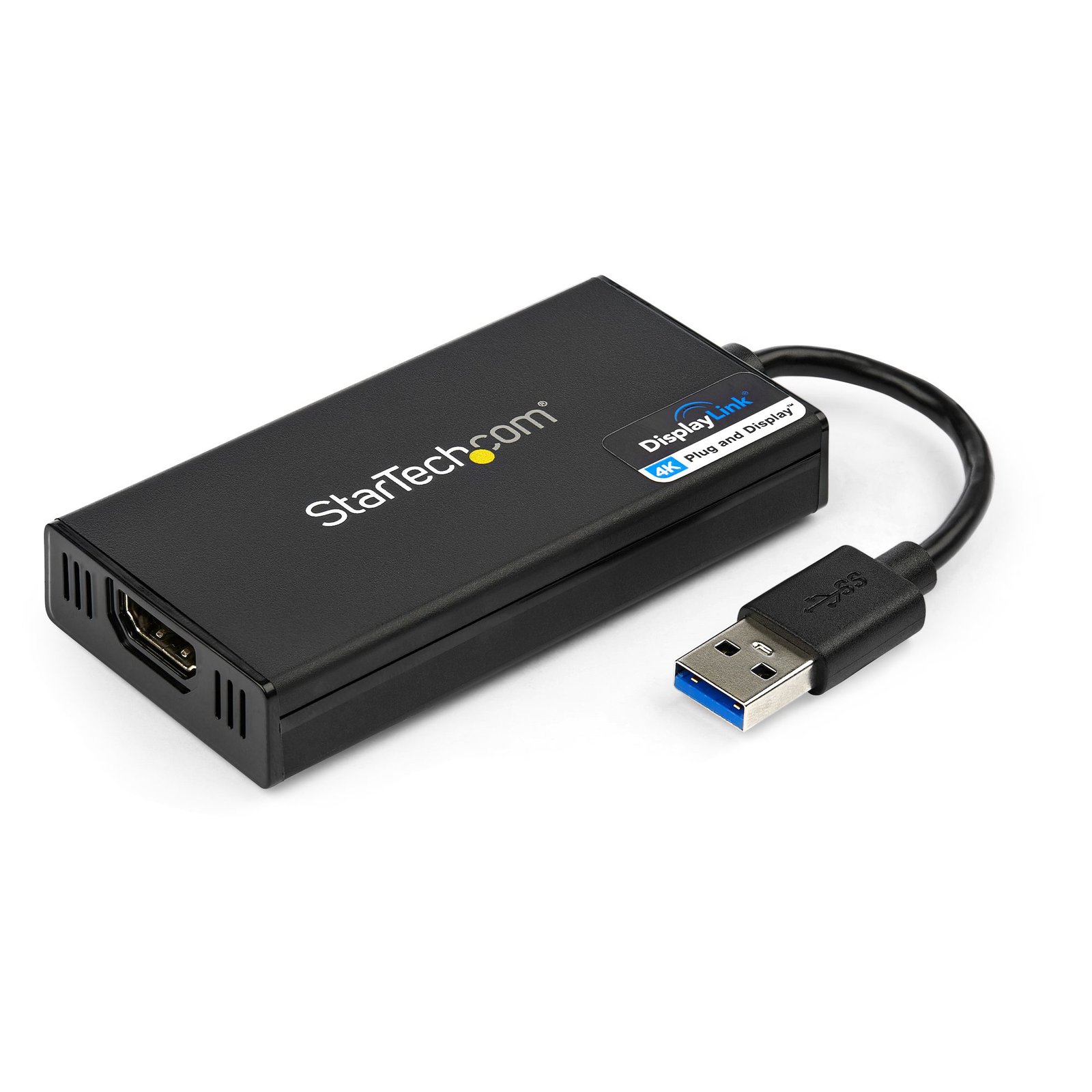 StarTech.com USB 3.0 to HDMI Adapter - 4K 30Hz Ultra HD - DisplayLink Certified - Type-A Display USB32HD4K