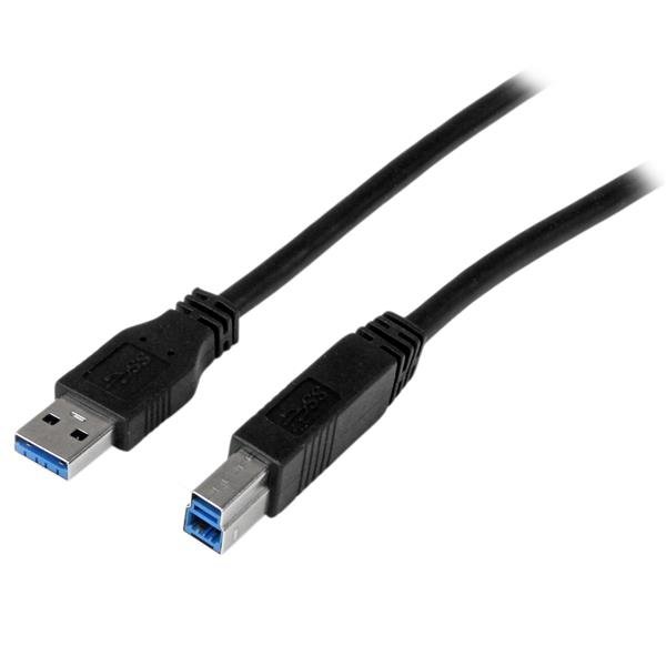 StarTech.com 2m (6 ft) Certified SuperSpeed USB 3.0 (5Gbps) A to B Cable - M/M USB3CAB2M