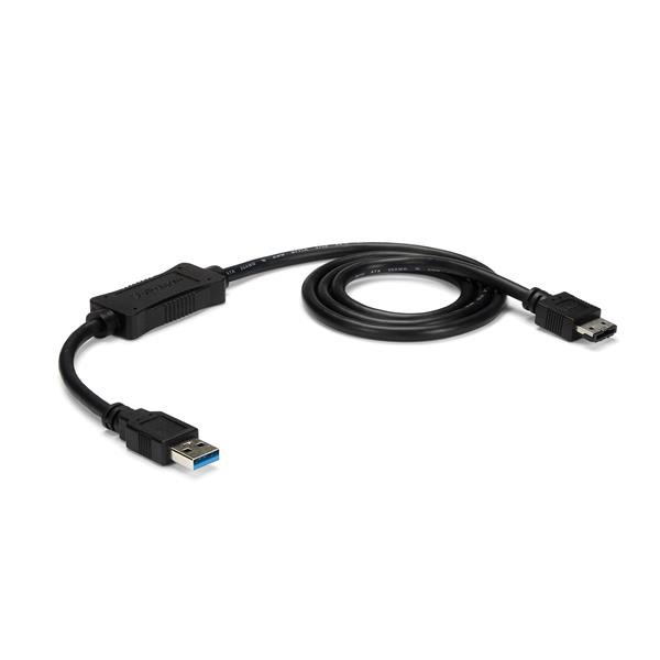StarTech.com USB 3.0 to eSATA HDD / SSD / ODD Adapter Cable - 3ft Hard Drive - SATA 6 Gbps USB3S2ESATA3