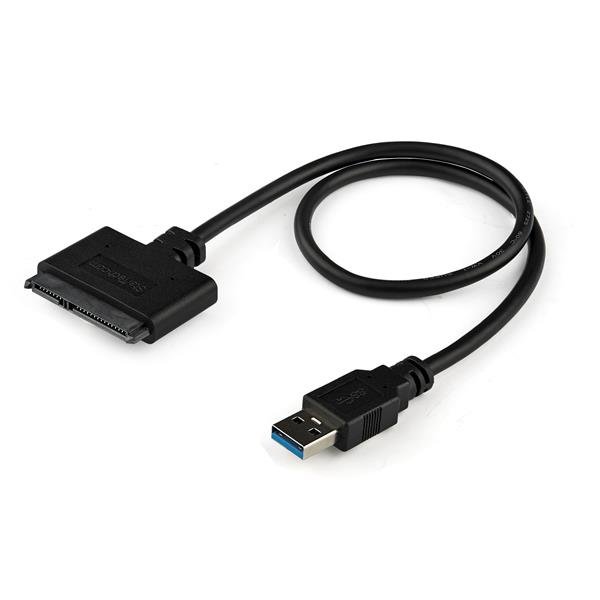 StarTech.com SATA to USB Cable, 5Gbps 2.5in I II III Hard Drive Adapter, External Converter for SSD USB3S2SAT3CB