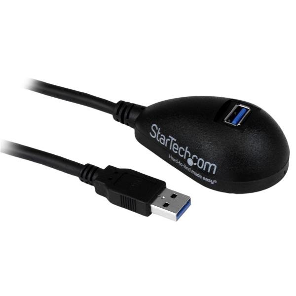 StarTech.com 5 ft Black Desktop SuperSpeed USB 3.0 (5Gbps) Extension Cable - A to M/F USB3SEXT5DKB