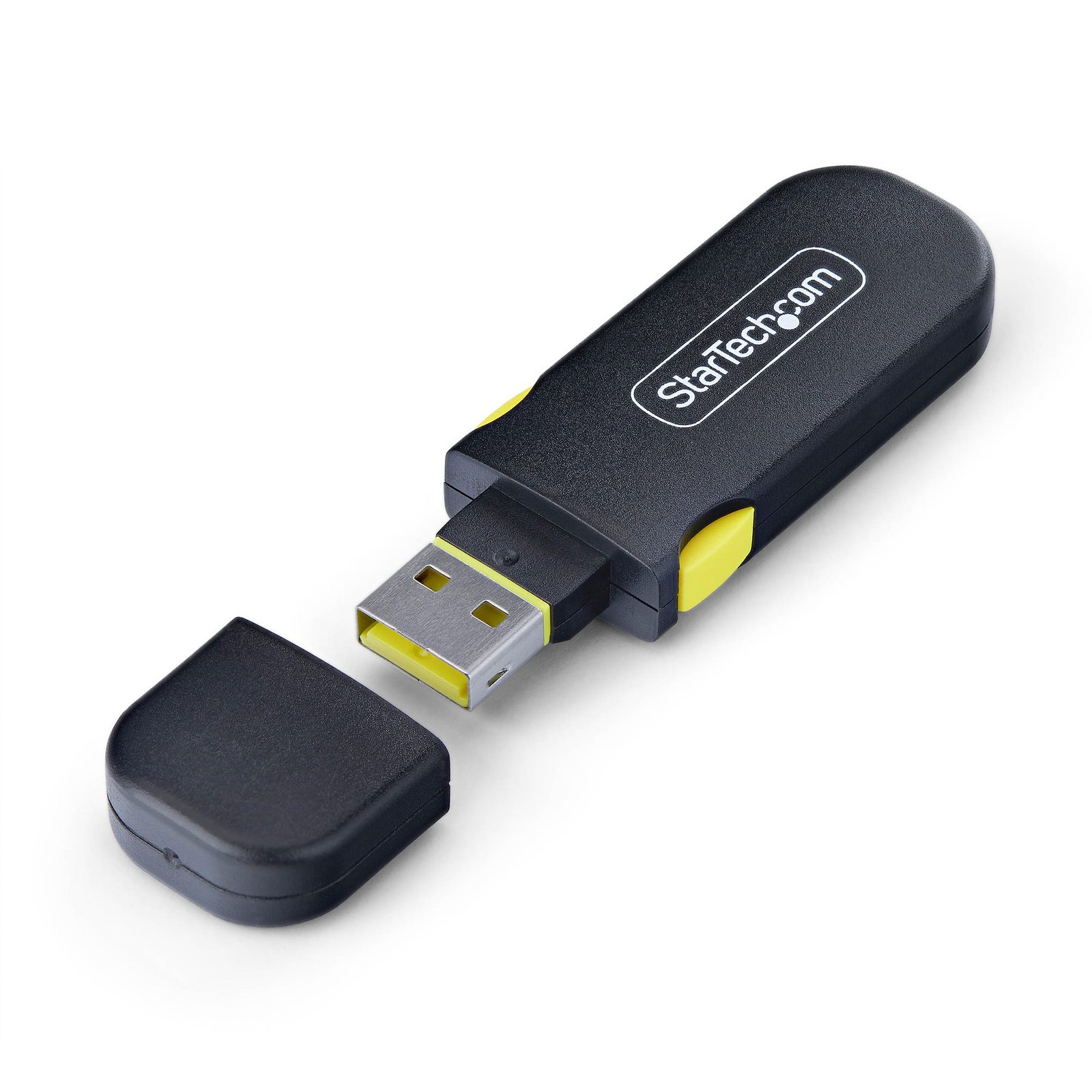 StarTech.com USB-A Port Blocker Key with 4x Latching Dust Cover Plugs, Snap-In Reusable Protectors USB-A-PORT-BLOCKER