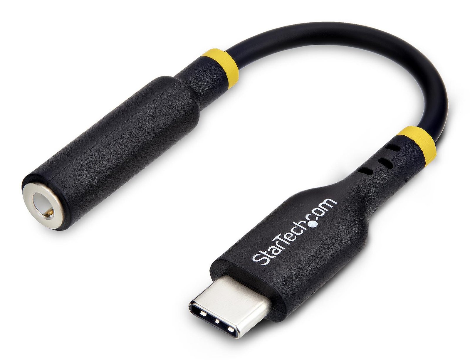StarTech.com 5in (12.7cm) USB-C to 3.5mm TRRS Headphone/Headset Jack Audio Adapter, USB Type-C Aux USBCAUDIO2