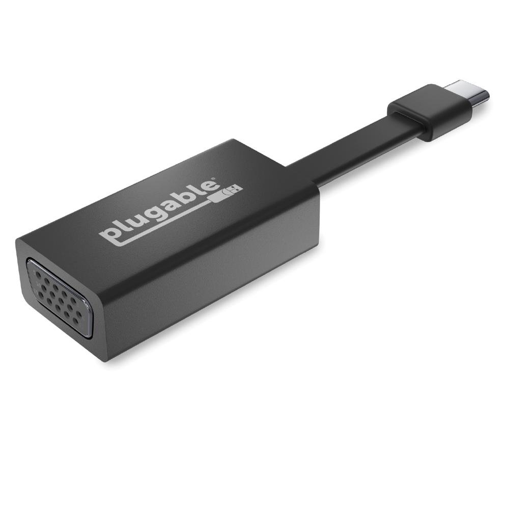 Plugable Technologies USB C to VGA Adapter, Thunderbolt 3 Compatible with Macbook Pro, Windows, USBC-TVGA