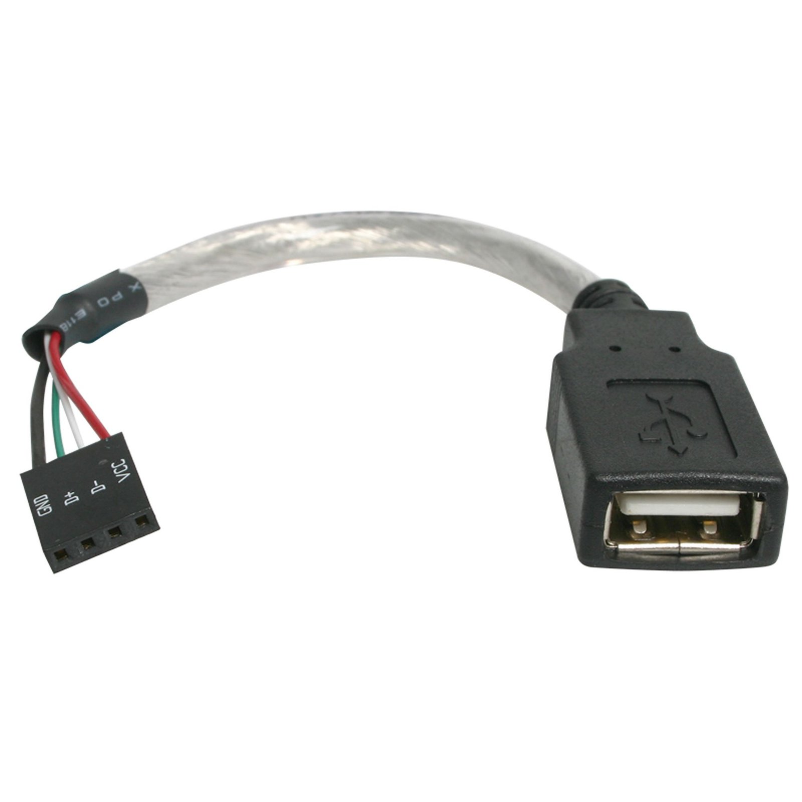 StarTech.com 6in USB 2.0 Cable - A Female to Motherboard 4 Pin Header F/F USBMBADAPT