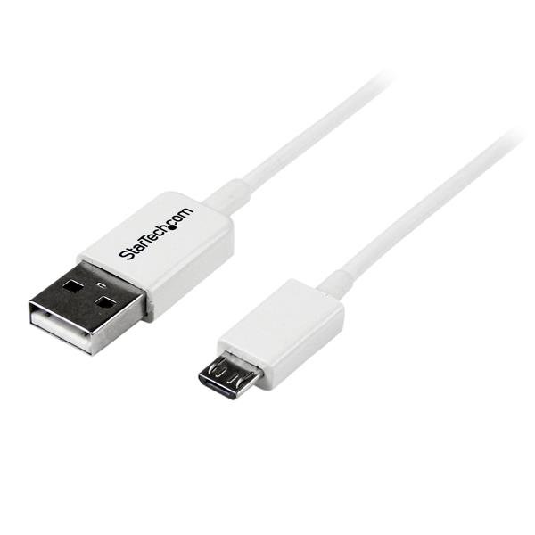 StarTech.com 1m White Micro USB Cable - A to B USBPAUB1MW