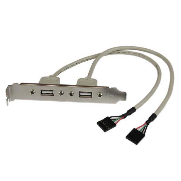 StarTech.com 2 Port USB A Female Slot Plate Adapter USBPLATE