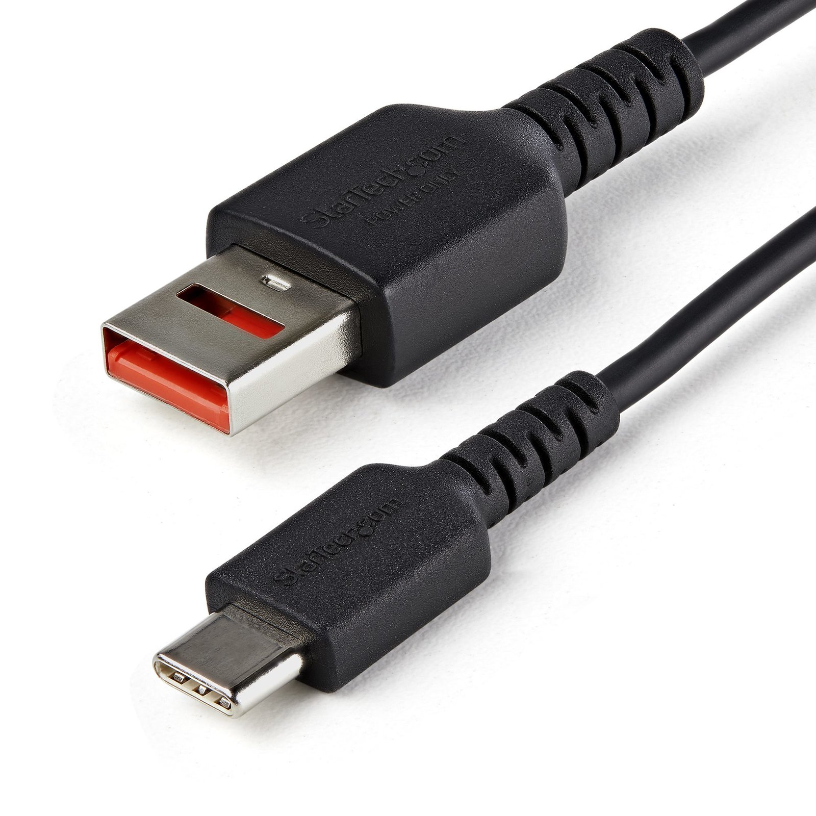 StarTech.com 3ft (1m) Secure Charging Cable – USB-A to USB-C Data Blocker Charge-Only – No-Data USBSCHAC1M