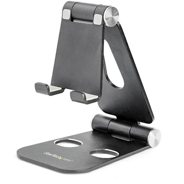 StarTech.com Phone and Tablet Stand - Foldable Universal Mobile Device Holder for Smartphones & USPTLSTNDB