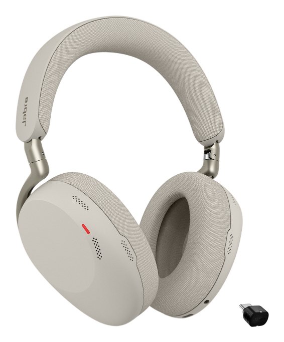 Jabra Evolve3 85 MS + Link 390c Headset Wireless Head-band Calls/Music USB Type-C Bluetooth Grey 38599-999-898