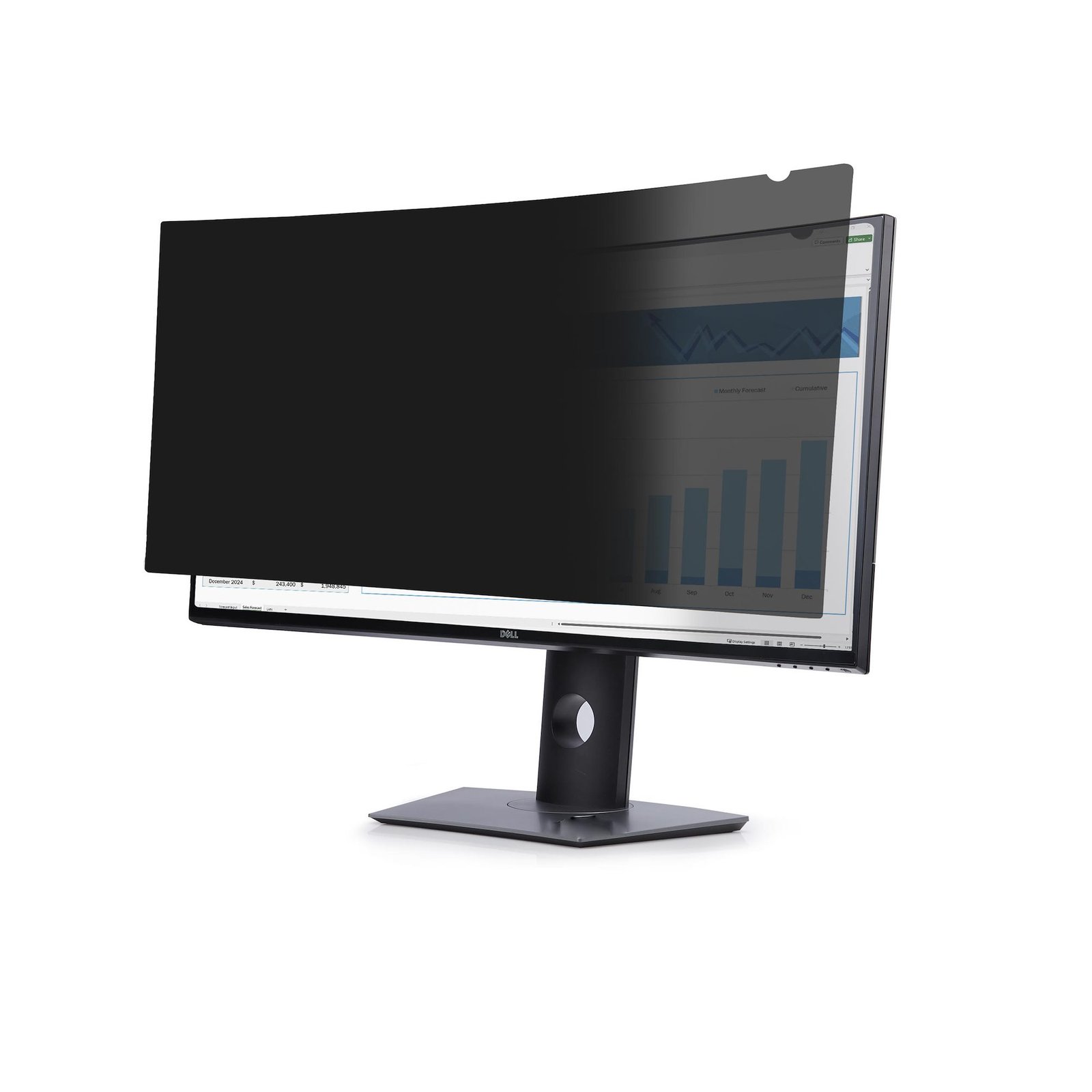 StarTech.com Privacy Screen For Dell U3824DW Curved Ultrawide 21:9 Monitor, Double-Sided Filter 38C29-PRIVACY-SCREEN