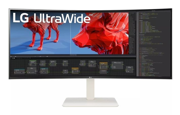 LG 38WR85QC-W computer monitor 96.5 cm (38") 3840 x 1600 pixels UltraWide Quad HD LCD White 38WR85QC-W.AUS