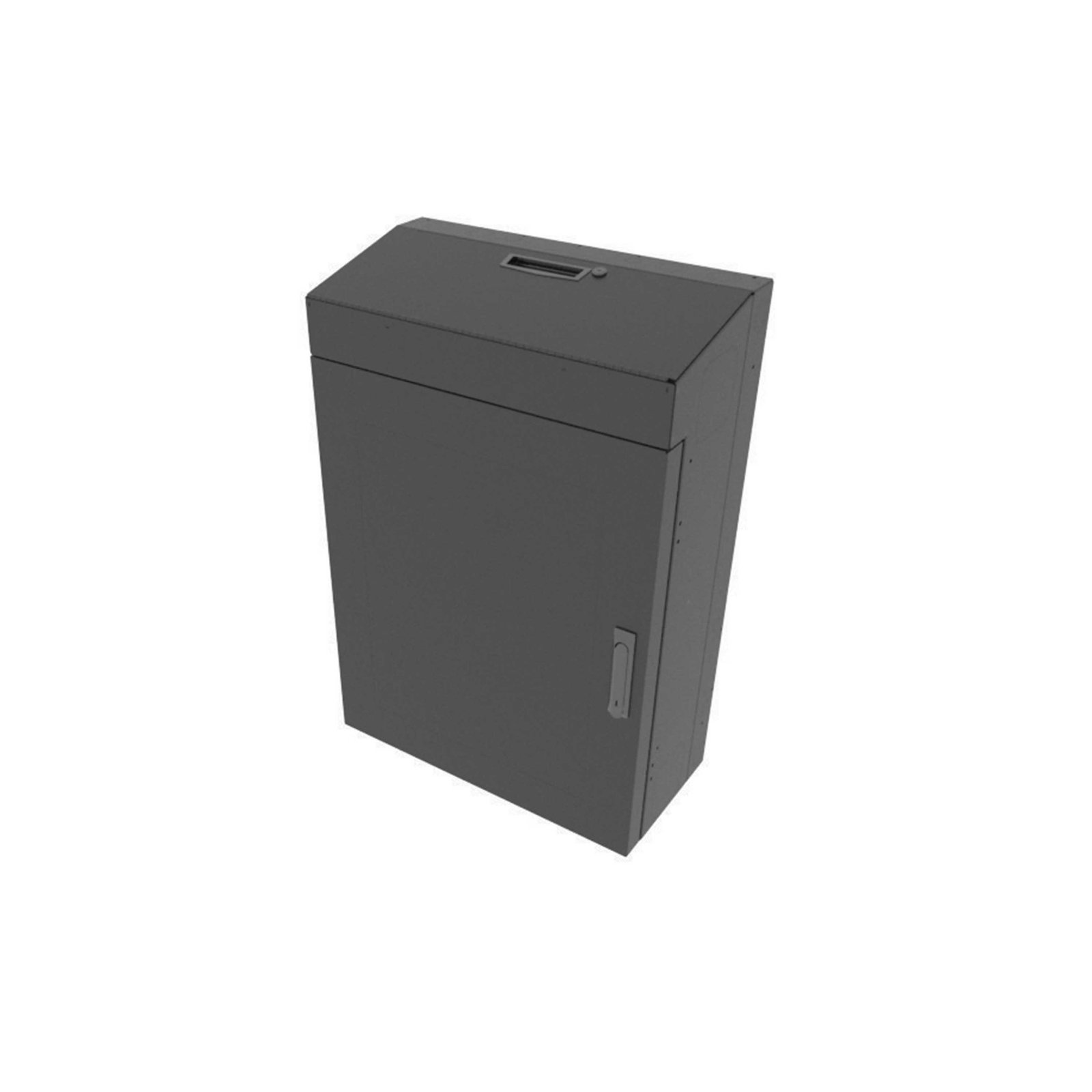 Middle Atlantic 6 RU Low Profile Wall Rack Solid Top - Black VWM-SD-6-36K-BW