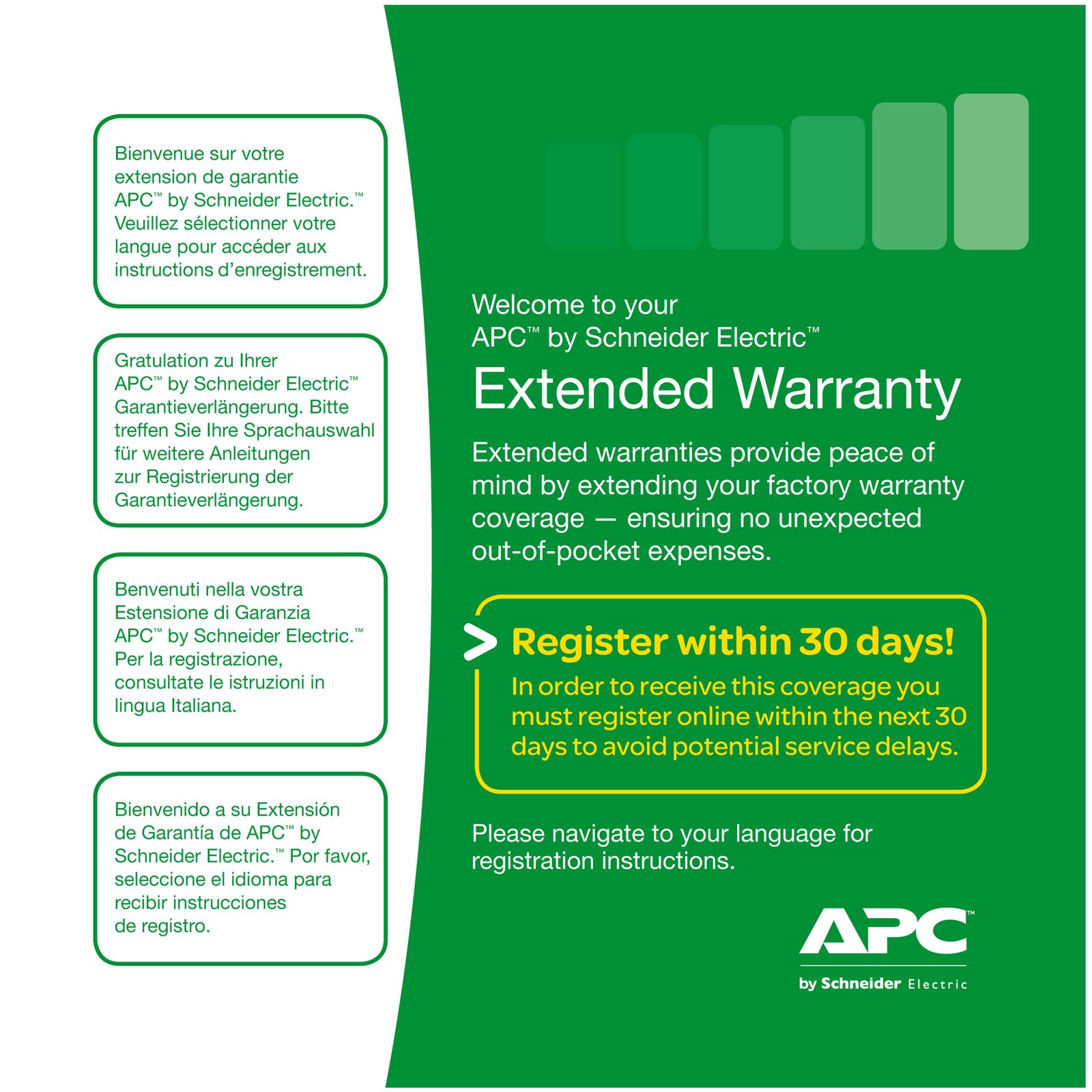APC by Schneider Electric Warranty extension service pack, for new product purchase, 3yr, level 03 WBEXTWAR3YR-SP-03