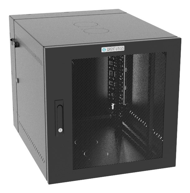 Vertiv VR Rack GL24WMCMM-B-SH-00-CM cabinet 12U Wall mounted Black