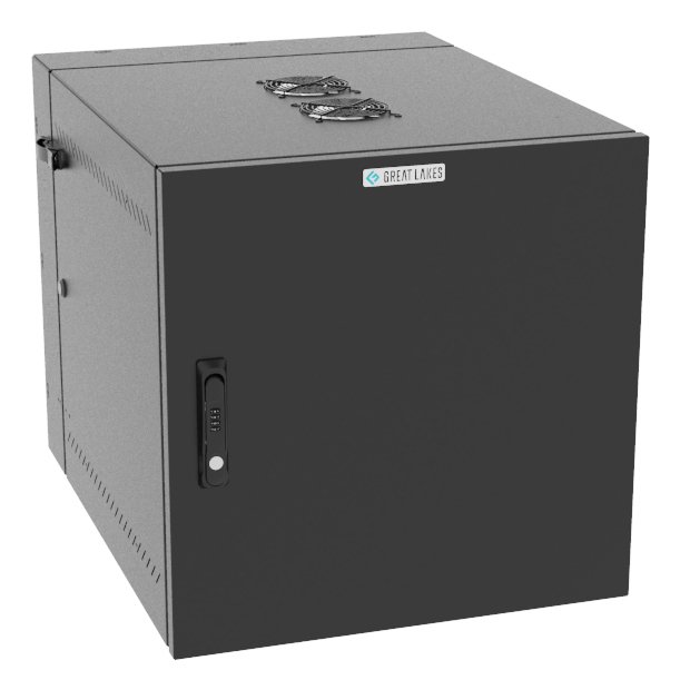 Vertiv VR Rack GL24WMCMS-B-SC-AF-00 cabinet 12U Wall mounted Black