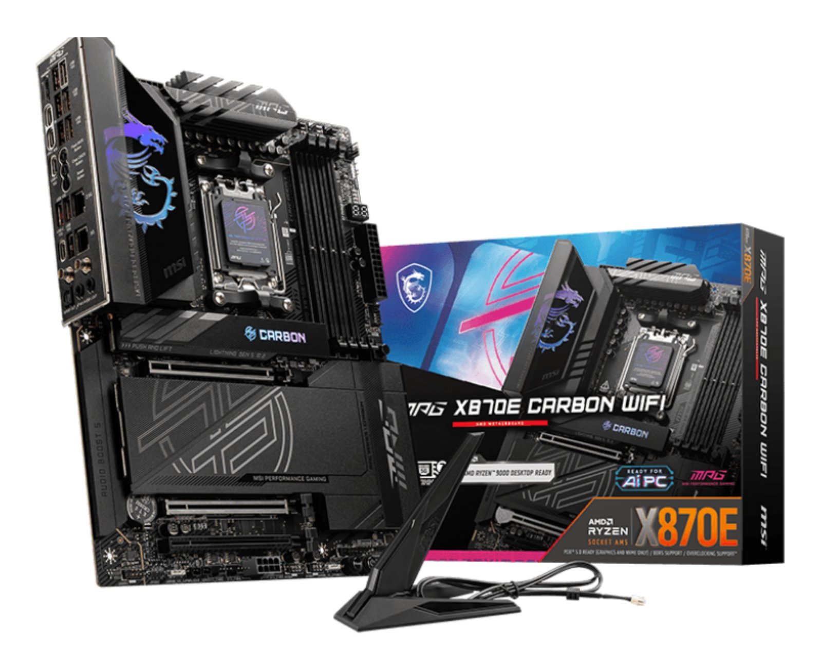 MSI MPG X870E CARBON WIFI motherboard AMD Socket AM5 ATX X870ECARBONWIFI7