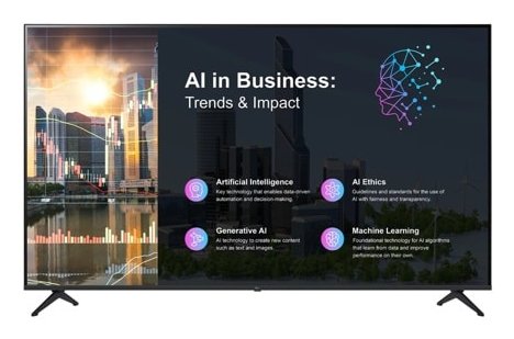 LG 43PK640S0UB Signage Display Digital flat panel 109.2 cm (43") Wi-Fi 250 cd/m² 4K Ultra HD Black