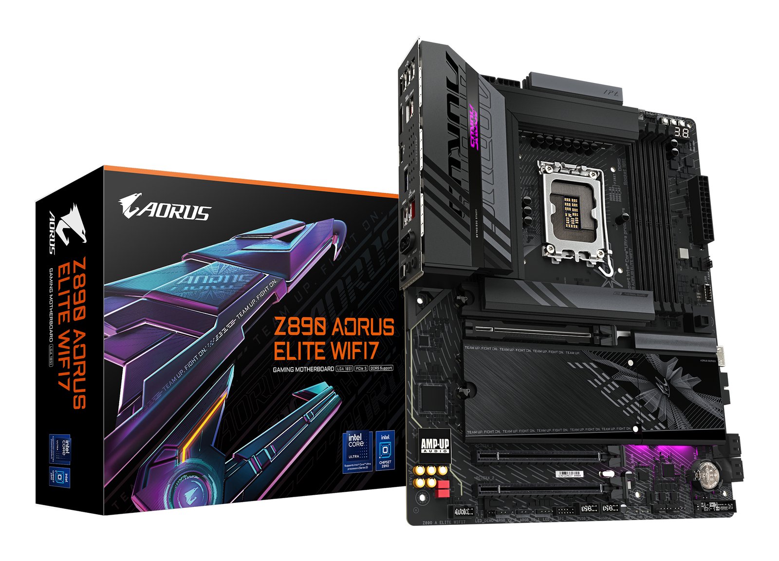 Gigabyte Technology Z890 AORUS ELITE WIFI7 Motherboard - Supports Intel Core Ultra (Series 2) CPUs,