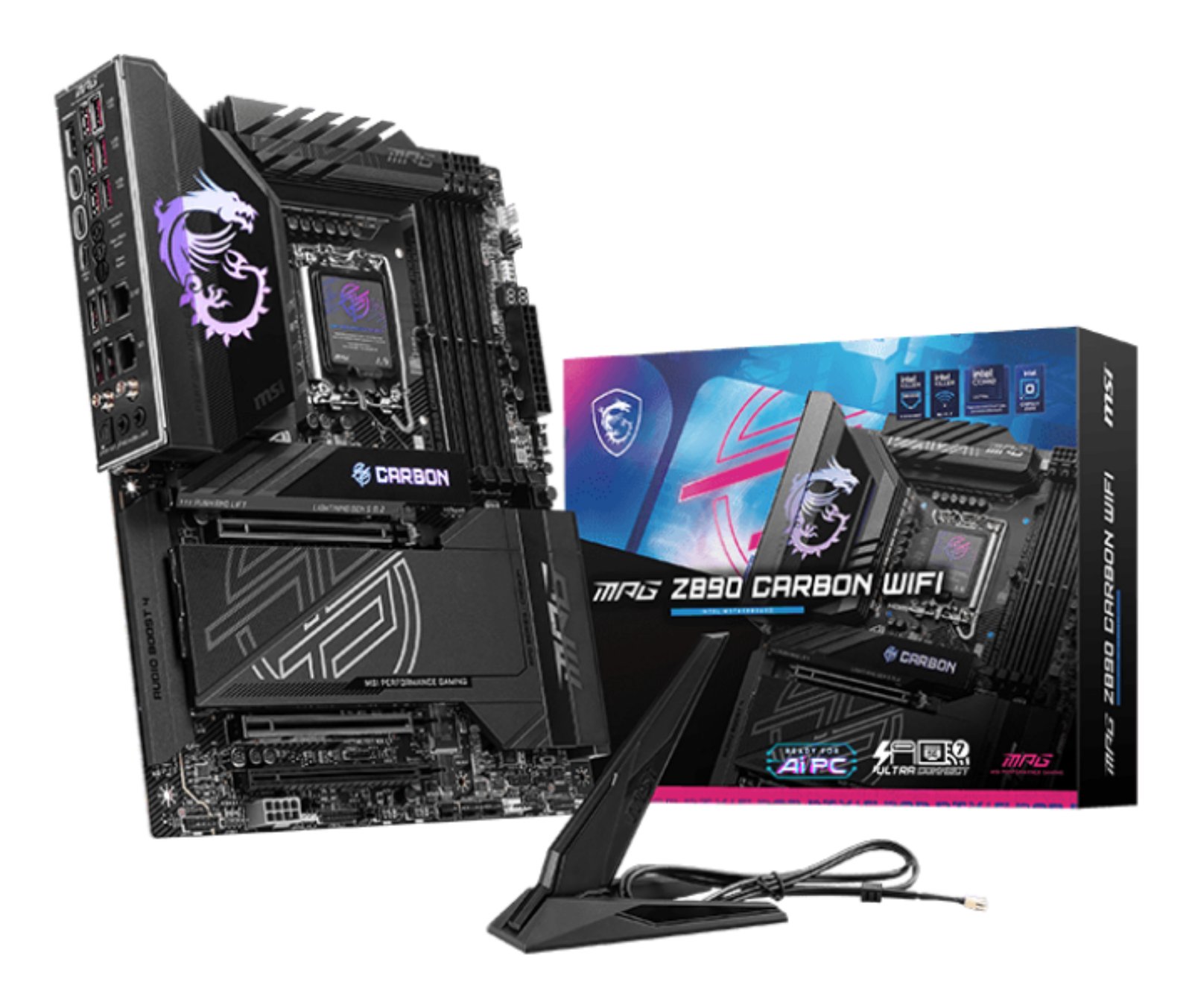 MSI MPG Z890 CARBON WIFI motherboard Intel LGA 1851 (Socket V1) ATX Z890CARBONWIFI