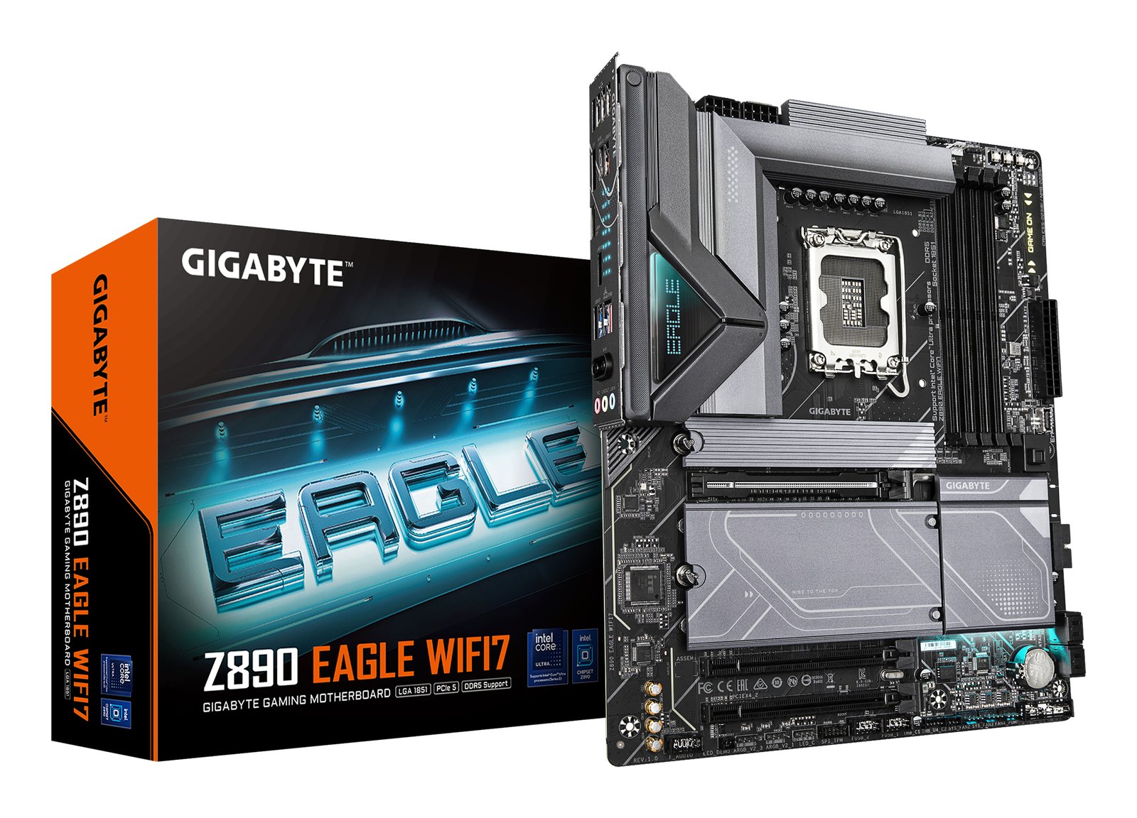Gigabyte Technology Z890 EAGLE WIFI7 Motherboard - Supports Intel Core Ultra (Series 2) CPUs,