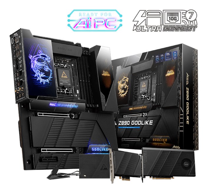 MSI MEG Z890 GODLIKE motherboard Intel LGA 1851 (Socket V1) ATX Z890GODLIKE