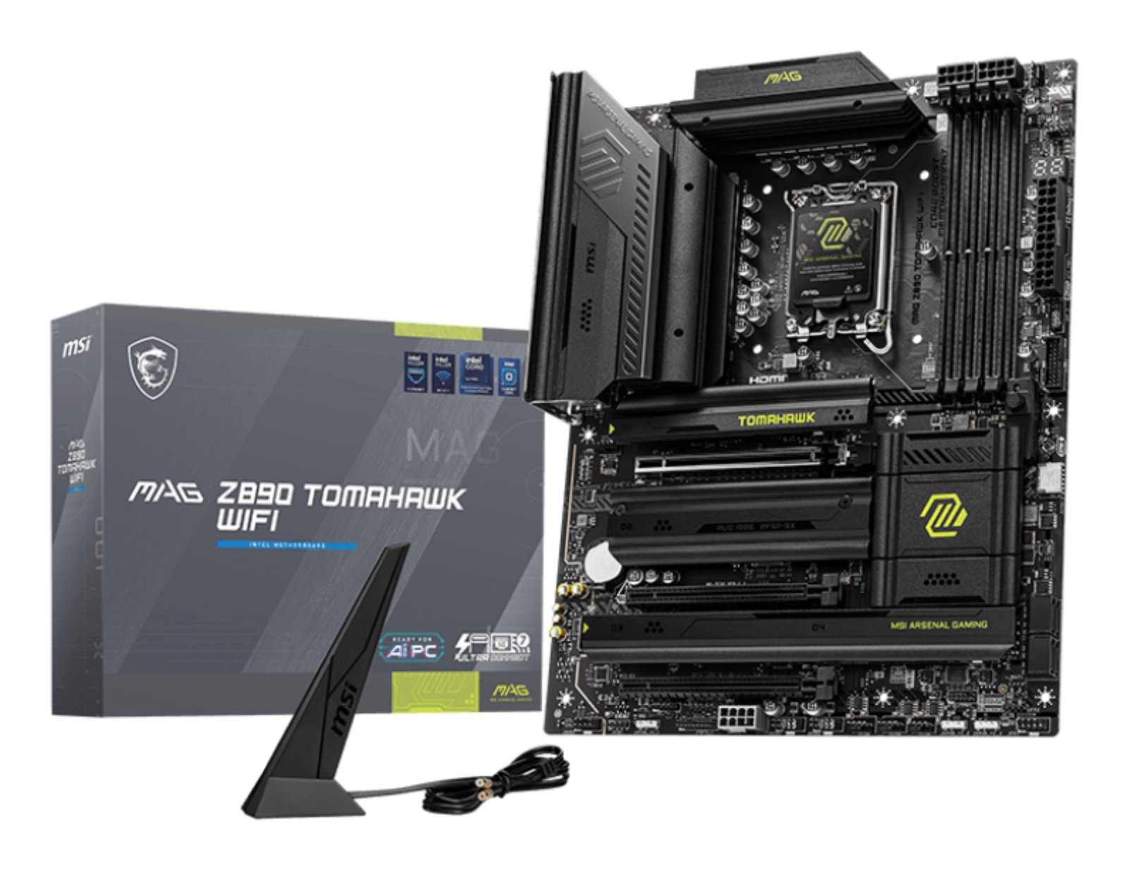 MSI MAG Z890 TOMAHAWK WIFI motherboard Intel LGA 1851 (Socket V1) ATX Z890TOMAHAWKWIFI