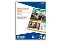 EPSON PRINT Presentation Paper Matte - 8.5" x 11" - 100 Sheets printing EPS-S041062