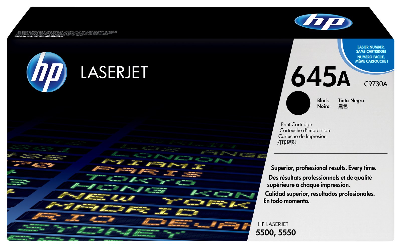 HP INC. 645A Black Original LaserJet Toner Cartridge HPI-C9730A