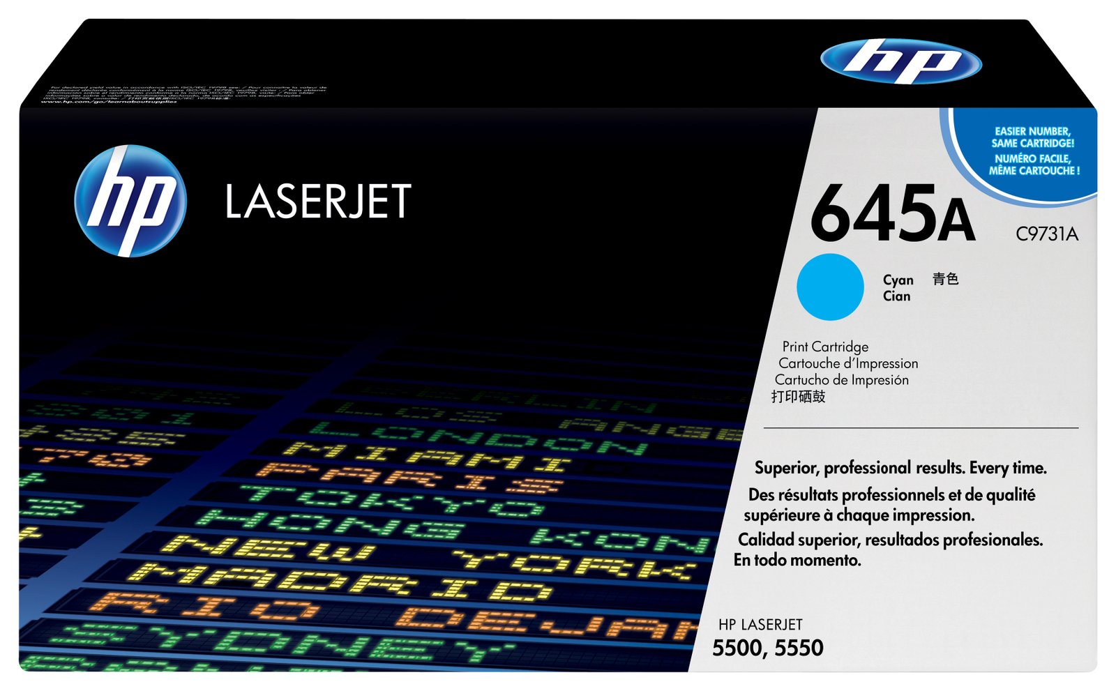 HP INC. 645A Cyan Original LaserJet Toner Cartridge HPI-C9731A