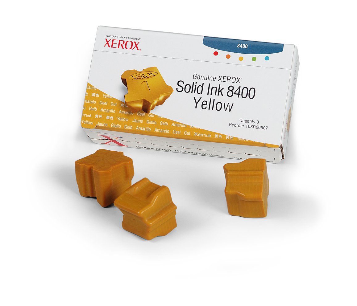 Xerox Yellow Ink (3 Per Box ) 8400 XER-108R00607