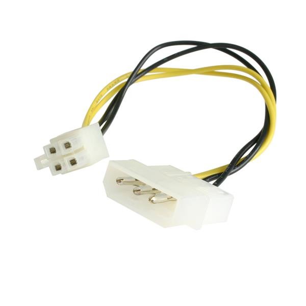 StarTech.com 6in LP4 to P4 Auxiliary Power Cable Adapter - TAA STA-LP4P4ADAP