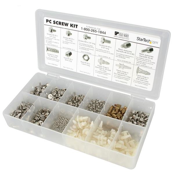 StarTech.com Deluxe Assortment PC Screw Kit - Nuts and Standoffs - TAA STA-PCSCREWKIT
