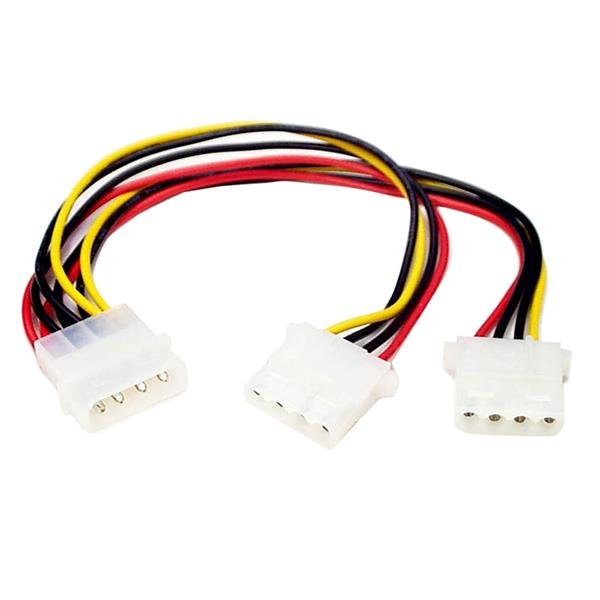 StarTech.com LP4 to 2x Power Y Splitter Cable M/F STA-PYO2L