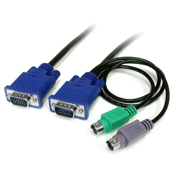 StarTech.com 6 ft 3-in-1 Ultra Thin PS/2 KVM Cable STA-SVECON6