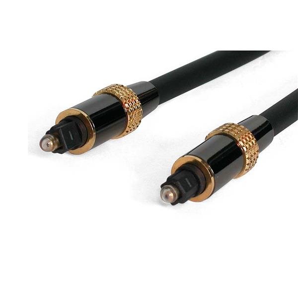 StarTech.com 20 ft Premium Toslink Digital Optical SPDIF Audio Cable STA-TOSLINK20