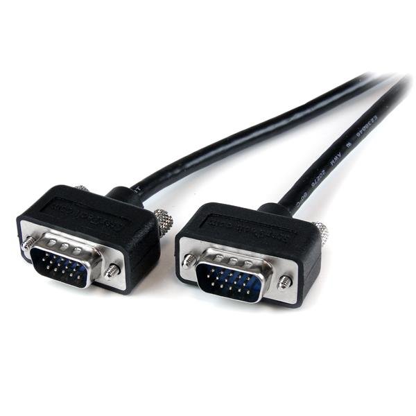 StarTech.com 6 ft Coax Low Profile High Resolution Monitor VGA Cable HD15 M/M STA-MXT101MMLP6