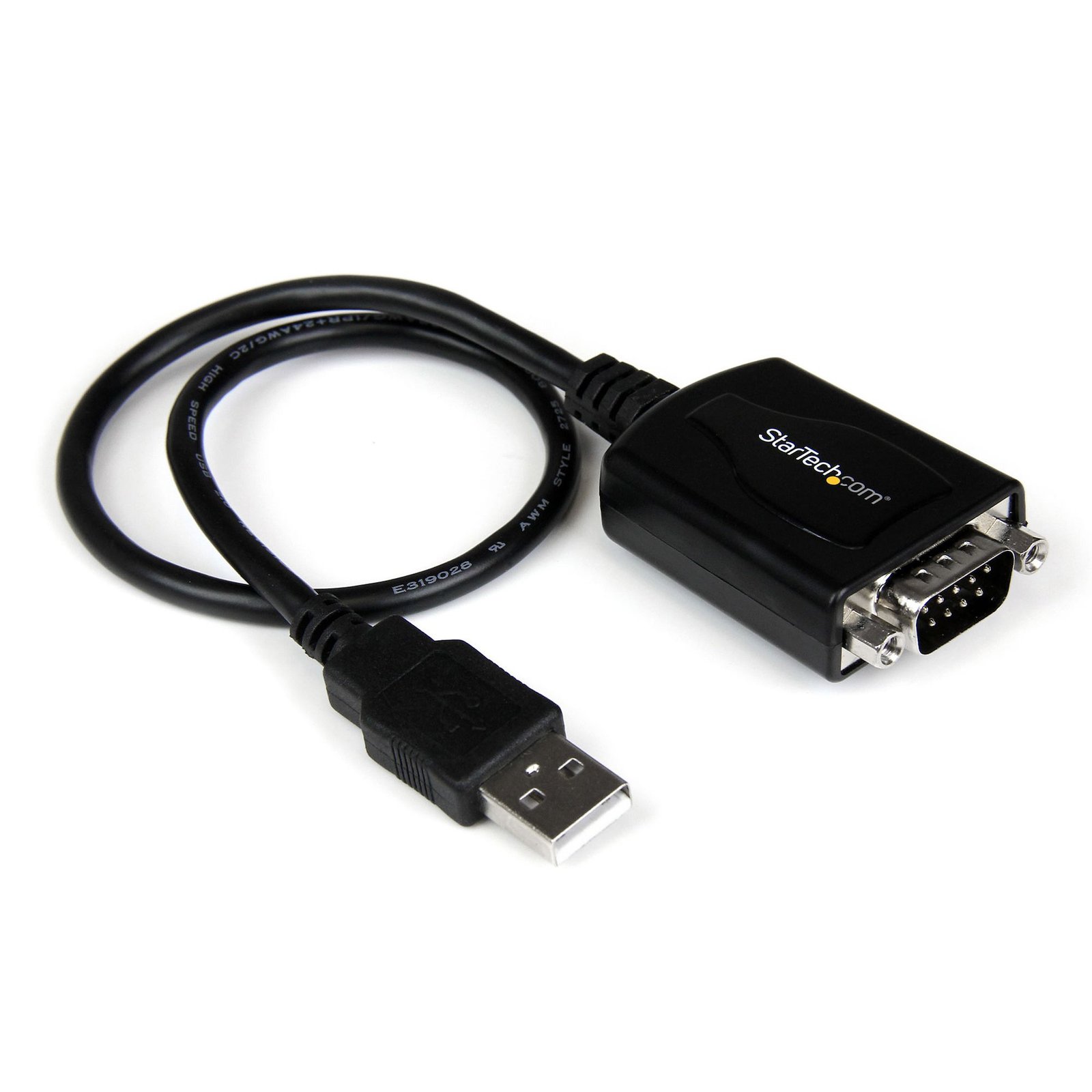 StarTech.com 1 ft USB to RS232 Serial DB9 Adapter Cable with COM Retention - TAA STA-ICUSB232PRO
