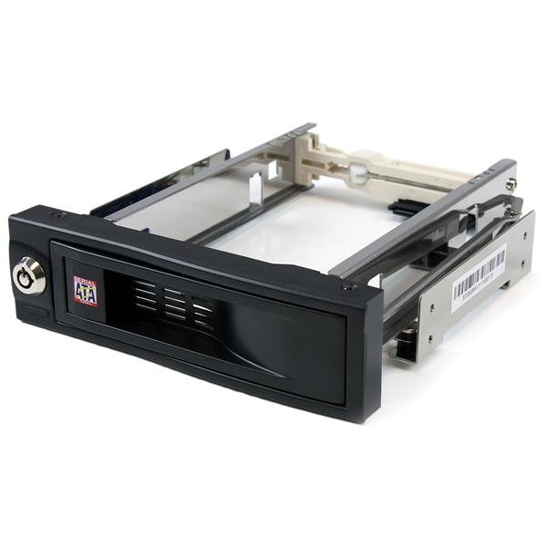 StarTech.com 5.25in Trayless Hot Swap Mobile Rack for 3.5in Hard Drive, TAA-Compliant STA-HSB100SATBK