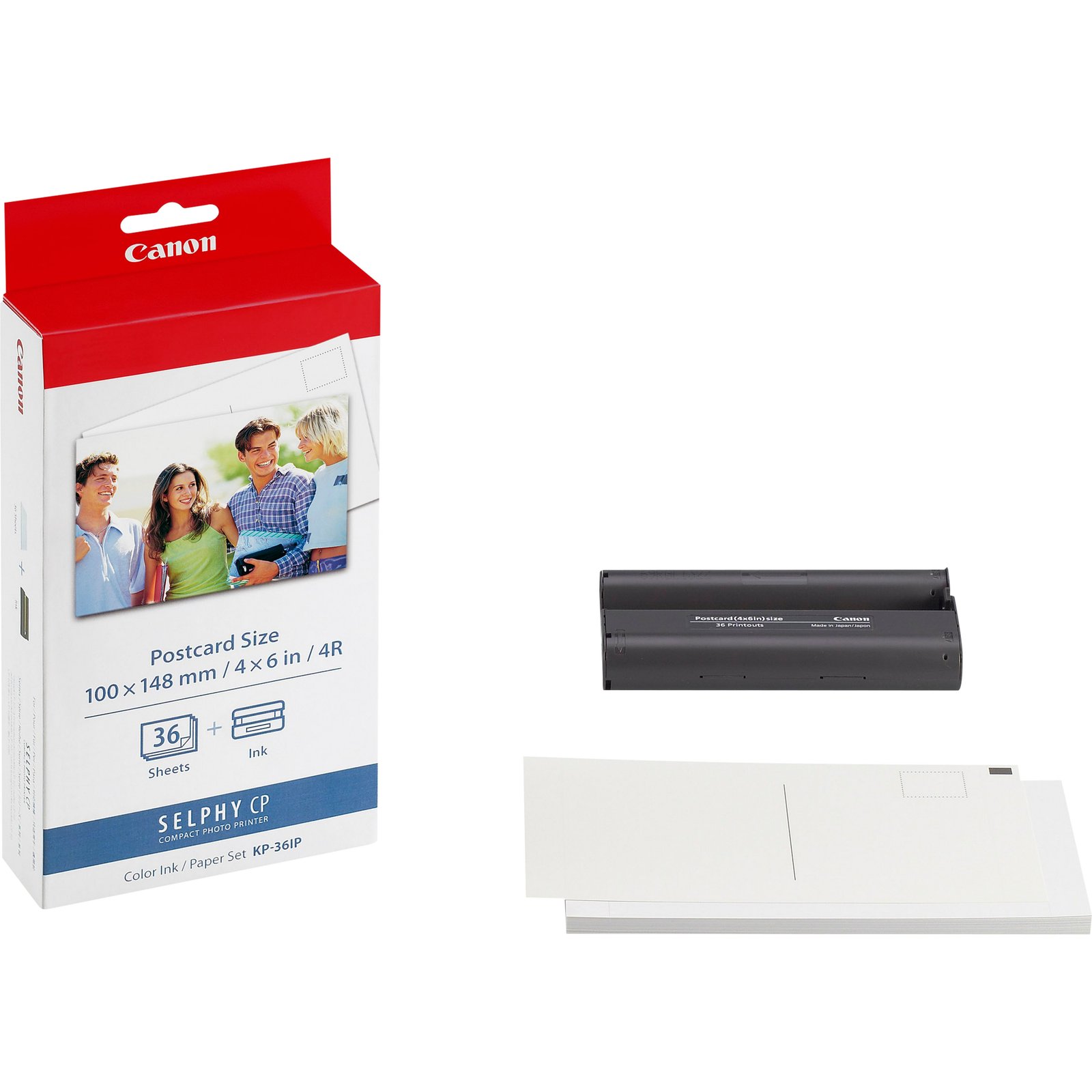 CANON USA KP-36IP Colour Ink + 100 x 148 mm Paper Set, 36 Sheets CAN-7737A001