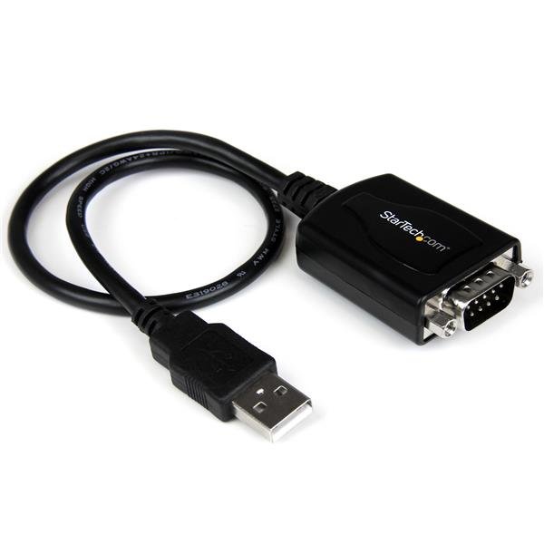 StarTech.com 1ft (30cm) 1-Port Professional USB to Serial Adapter Cable with COM Retention, RS232 - STA-ICUSB2321X
