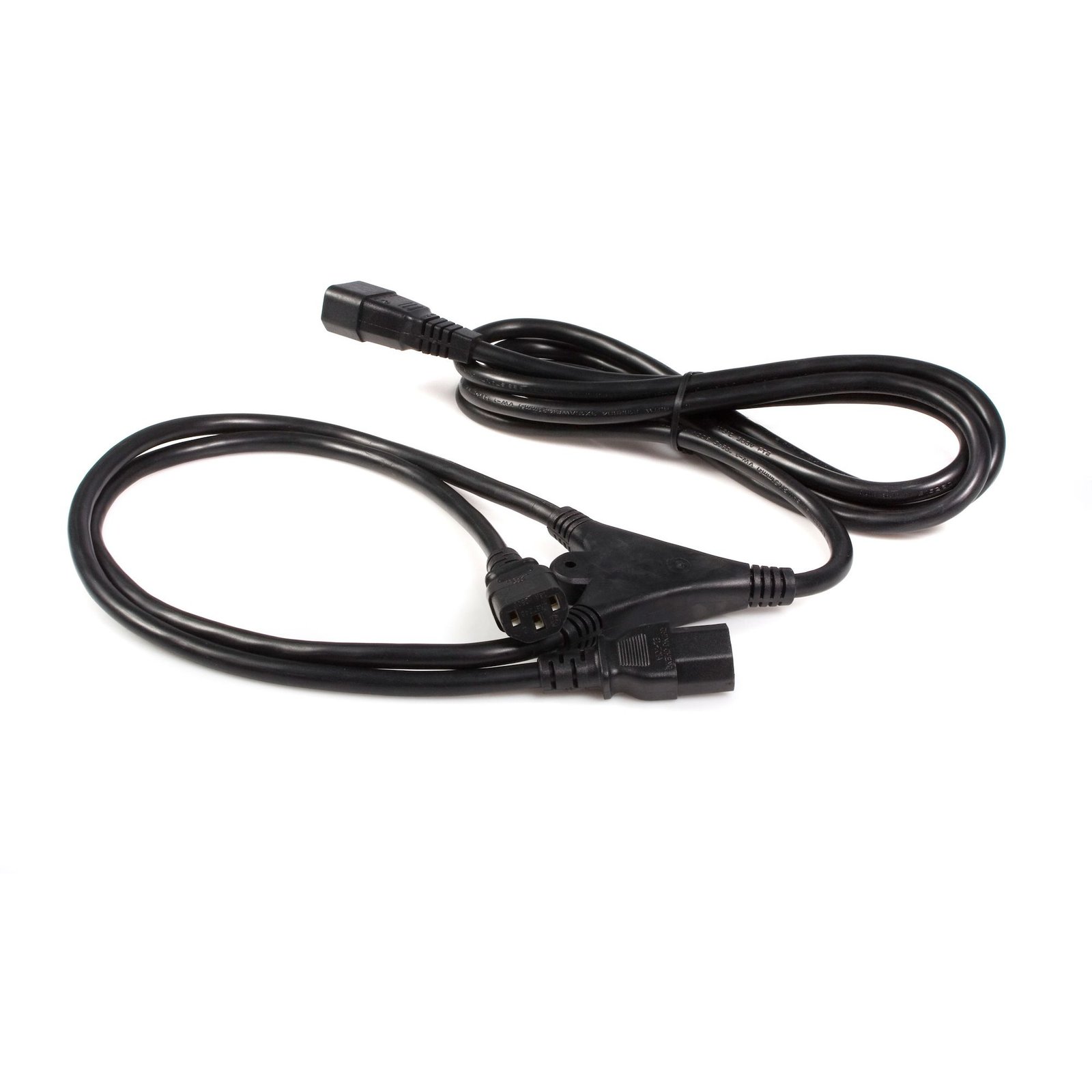 StarTech.com 10ft (3m) Power Extension Cord Splitter, C14 to 2x C13, 13A 250V, 16AWG, Computer IEC STA-PXT100Y