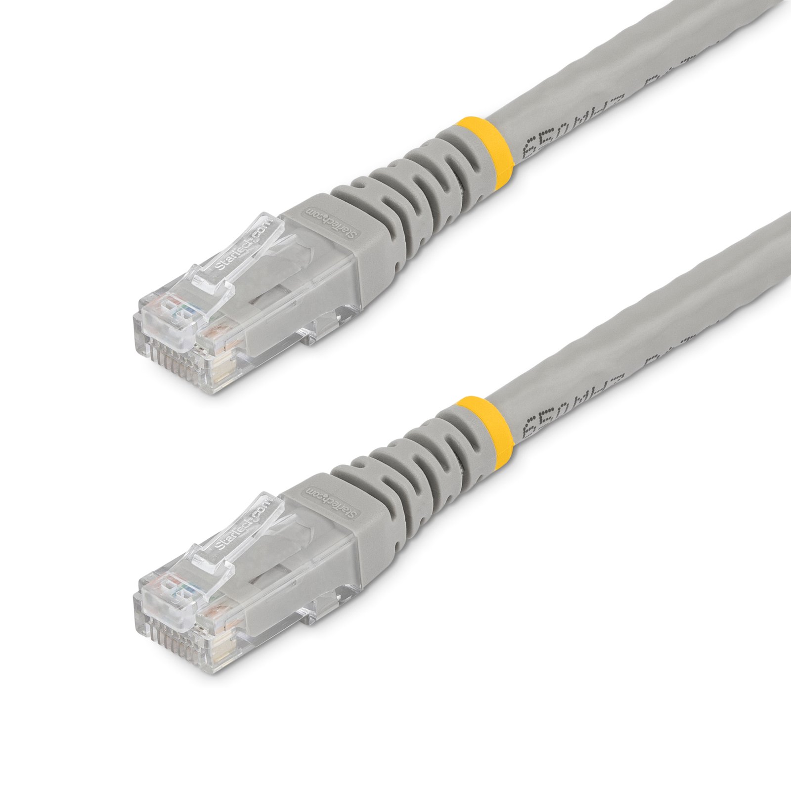 StarTech.com 10ft CAT6 Ethernet Cable - Gray CAT 6 Gigabit Wire -250MHz 100W PoE RJ45 UTP Molded STA-C6PATCH10GR