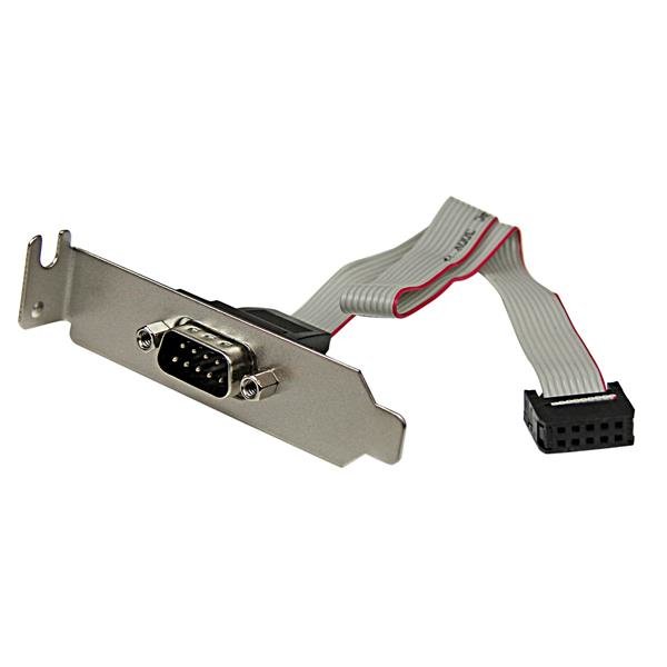 StarTech.com 9 Pin Serial Male to 10 Motherboard Header LP Slot Plate STA-PLATE9MLP